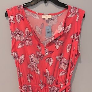 Women coral dress